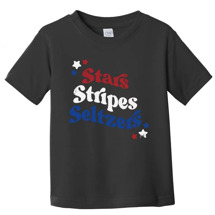 Stars Stripes Seltzers Patriotic Day Toddler T-Shirt