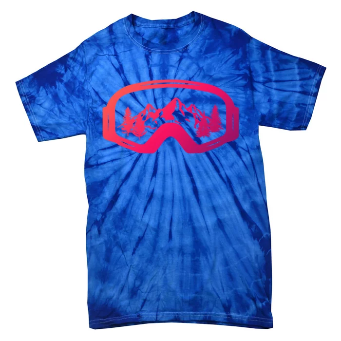 Ski Snowboard Skiing Goggles For Skiing Love Skiing Gift Tie-Dye T-Shirt