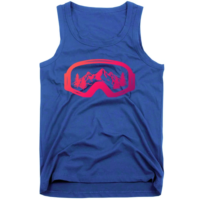 Ski Snowboard Skiing Goggles For Skiing Love Skiing Gift Tank Top