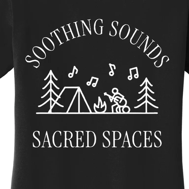 Soothing Sounds Sacred Spaces Sound Therapy Healing Outdoors Women's T-Shirt