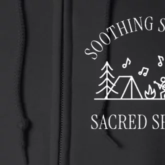 Soothing Sounds Sacred Spaces Sound Therapy Healing Outdoors Full Zip Hoodie