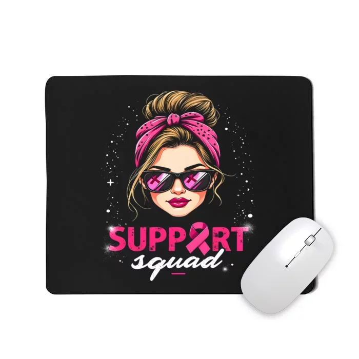 Support Squad Sunglasses Breast Cancer Awareness Mousepad