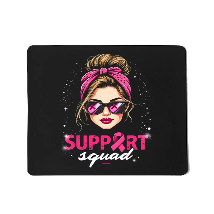 Support Squad Sunglasses Breast Cancer Awareness Mousepad