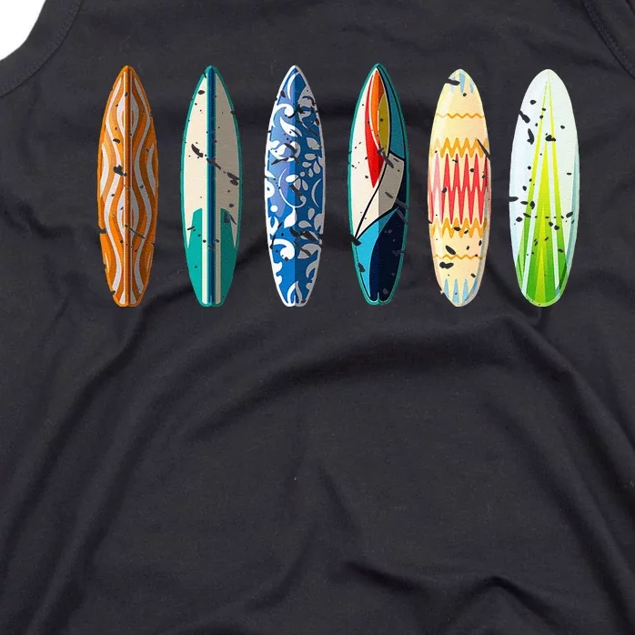 Summer Sports Surfboard Surfer Gift Surfing Tank Top