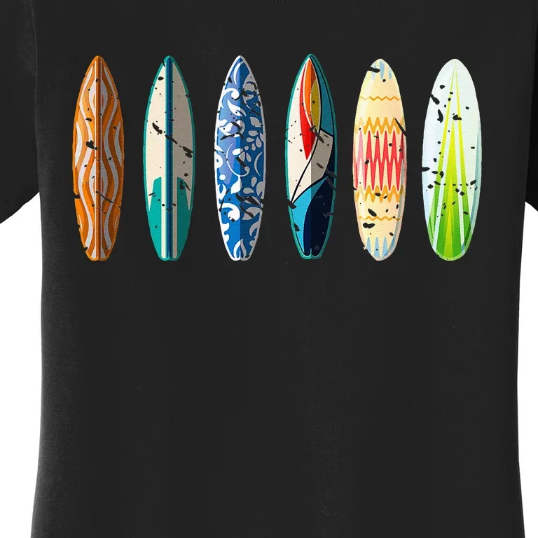 Summer Sports Surfboard Surfer Gift Surfing Women's T-Shirt