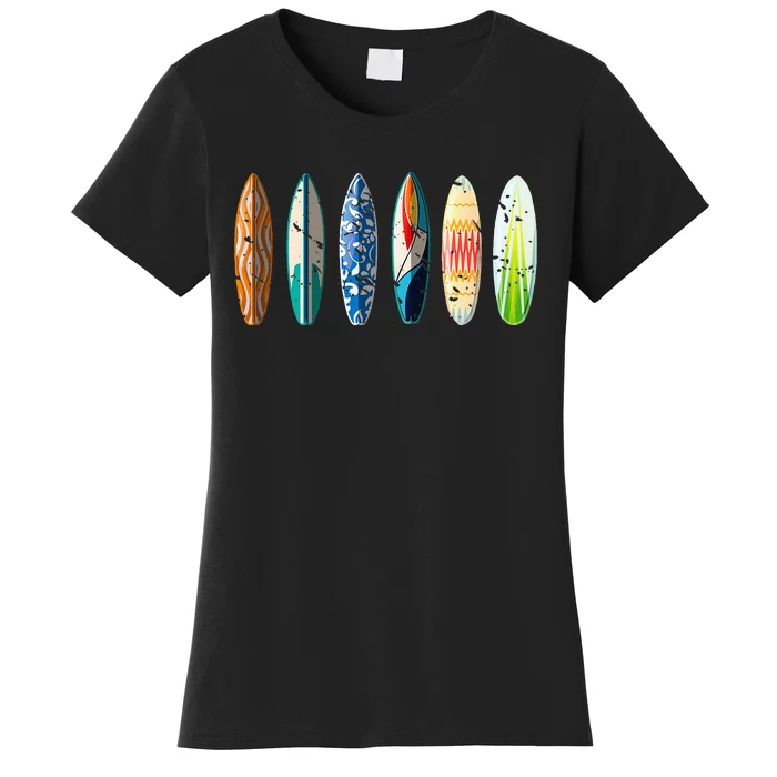 Summer Sports Surfboard Surfer Gift Surfing Women's T-Shirt