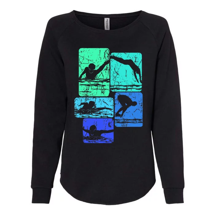 Swimming Swimmers Womens California Wash Sweatshirt