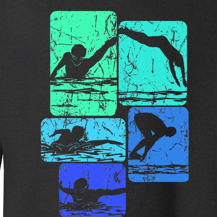 Swimming Swimmers Toddler Sweatshirt