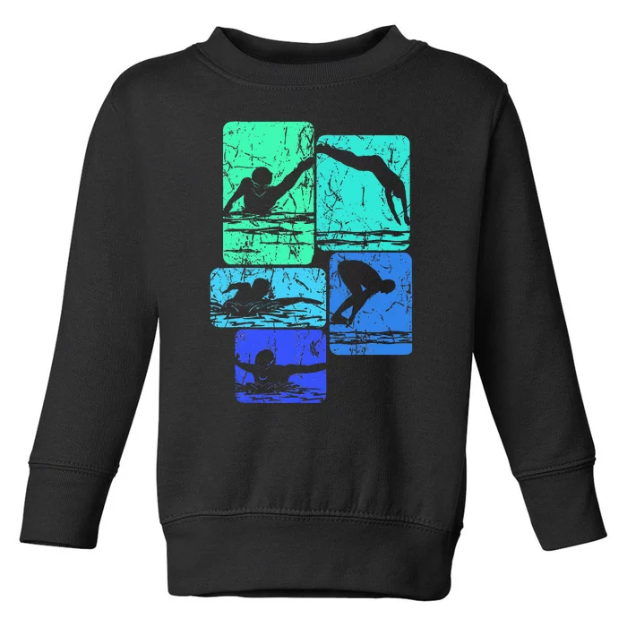 Swimming Swimmers Toddler Sweatshirt