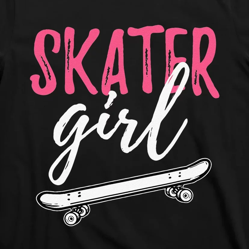 Skater  Skateboard SK8R Girls Skate Cool Skateboarding T-Shirt