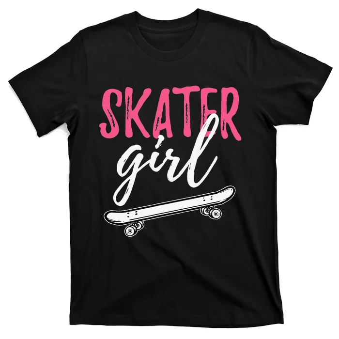 Skater  Skateboard SK8R Girls Skate Cool Skateboarding T-Shirt