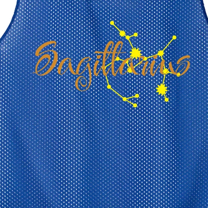 Sagittarius Star Sign Constellation Cute Zodiac Astrology Cool Gift Mesh Reversible Basketball Jersey Tank