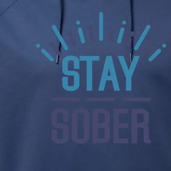 Stay Sober Performance Fleece Hoodie