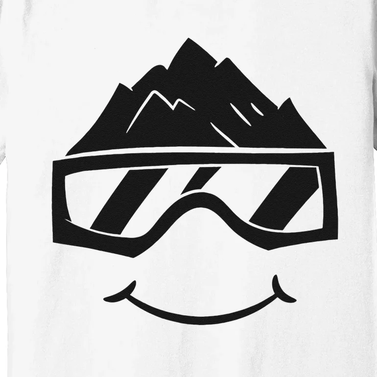 Ski Snowboard Skiing Goggles Snow Wintersport Skiing Premium T-Shirt