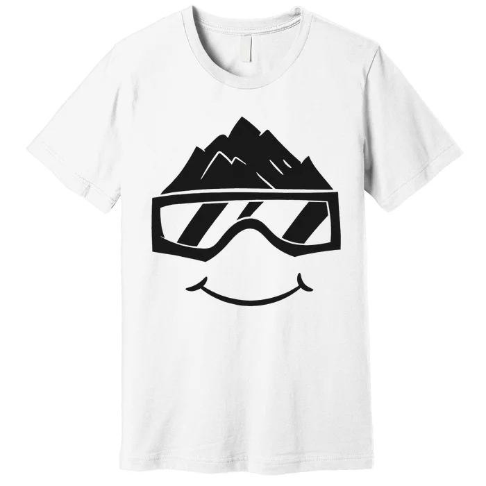 Ski Snowboard Skiing Goggles Snow Wintersport Skiing Premium T-Shirt