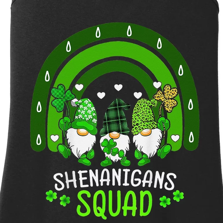 Shenanigans Squad St. Patricks Day Rainbow Ladies Essential Tank