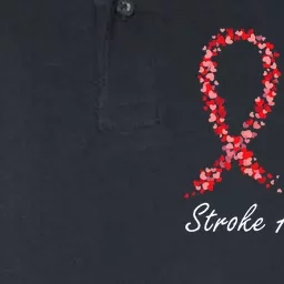 Stroke Survivor Stroke Awareness Red Ribbon Softstyle Adult Sport Polo