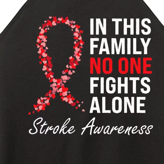 Stroke Survivor Stroke Awareness Red Ribbon Women’s Perfect Tri Rocker Tank