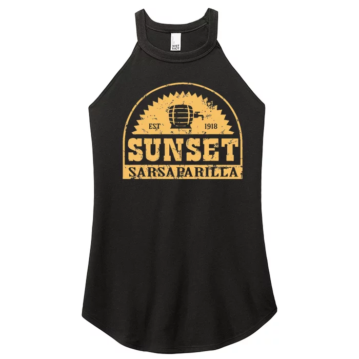 Sunset Sarsaparillas Women’s Perfect Tri Rocker Tank