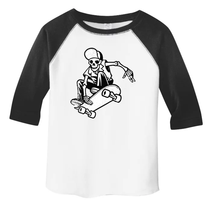 Skateboarding Skater Skate Board Skeleton Toddler Fine Jersey T-Shirt