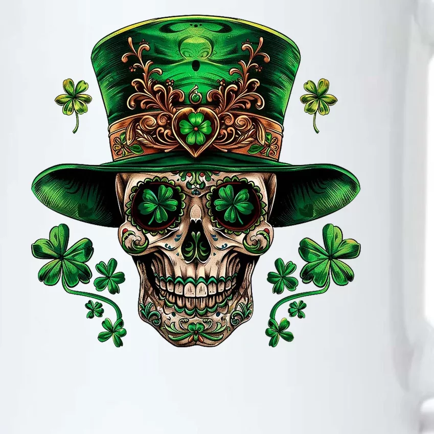 Sugar Skull St Patrick Day Of The Dead Black Color Changing Mug