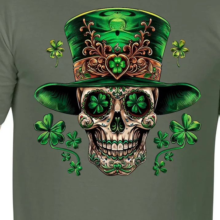 Sugar Skull St Patrick Day Of The Dead Comfort Colors T-Shirt