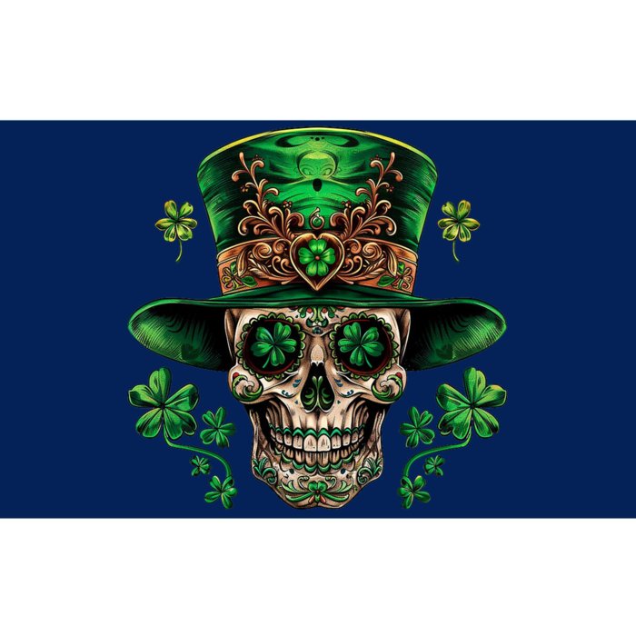 Sugar Skull St Patrick Day Of The Dead Bumper Sticker