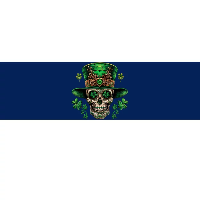 Sugar Skull St Patrick Day Of The Dead Bumper Sticker