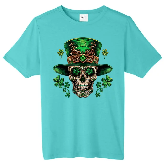 Sugar Skull St Patrick Day Of The Dead ChromaSoft Performance T-Shirt