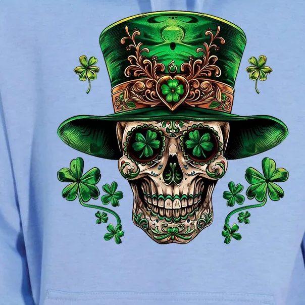 Sugar Skull St Patrick Day Of The Dead Unisex Surf Hoodie