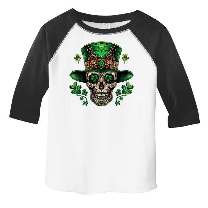 Sugar Skull St Patrick Day Of The Dead Toddler Fine Jersey T-Shirt