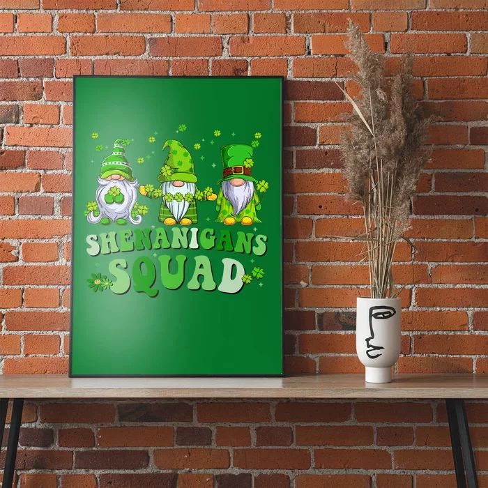 Shenanigans Squad St Patrick's Day Gnomes Groovy Poster