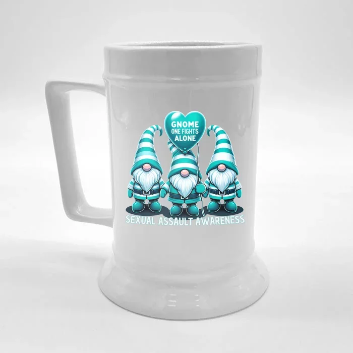 Supporting Survivors Sexual Assault Awareness Month Design Gift Front & Back Beer Stein