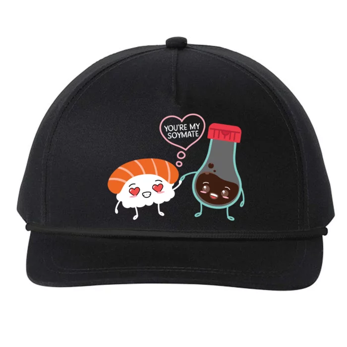 Soymate Soy Sauce Japanese Sushi Couples Chef Foodie Gift Snapback Five-Panel Rope Hat