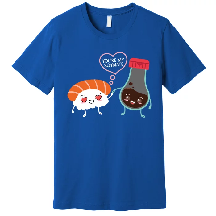 Soymate Soy Sauce Japanese Sushi Couples Chef Foodie Gift Premium T-Shirt