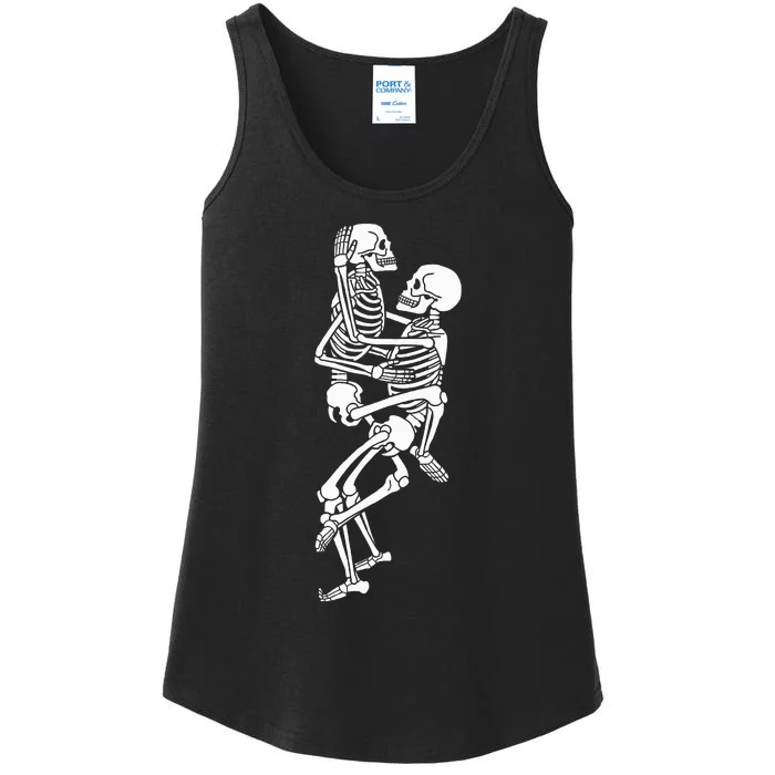 Spooky Seductive Skeleton Costume Ladies Essential Tank