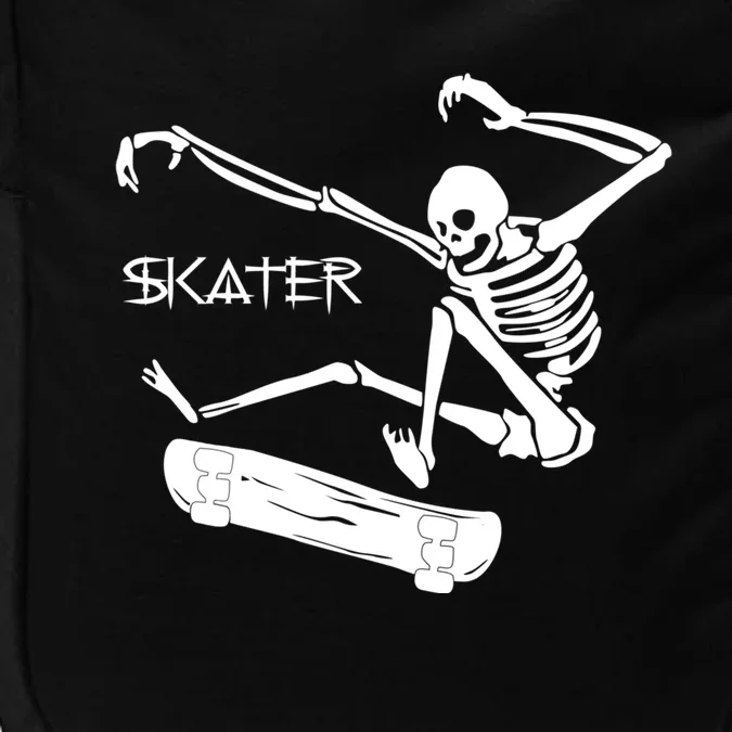 Skateboarding Skeleton Skater Gift Impact Tech Backpack