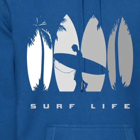 Surfing Surfer Surf Gift Premium Hoodie