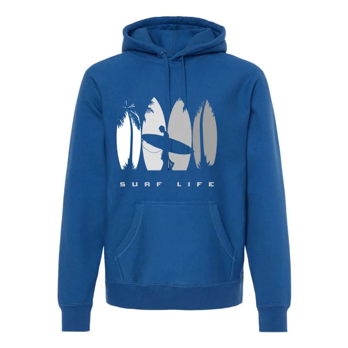 Surfing Surfer Surf Gift Premium Hoodie