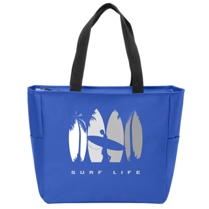 Surfing Surfer Surf Gift Zip Tote Bag