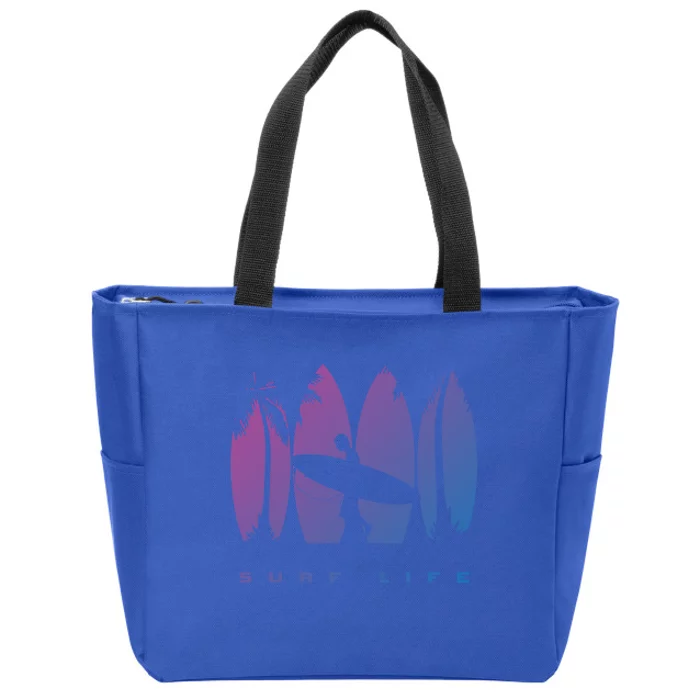 Surfing Surfer Surf Gift Zip Tote Bag