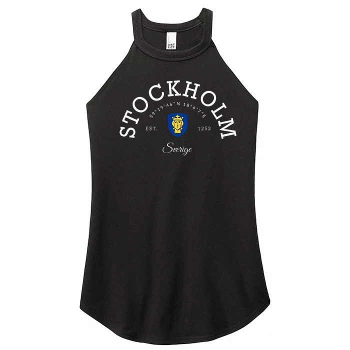 Stockholm Sweden Stockholm Vacation Stockholm Women’s Perfect Tri Rocker Tank