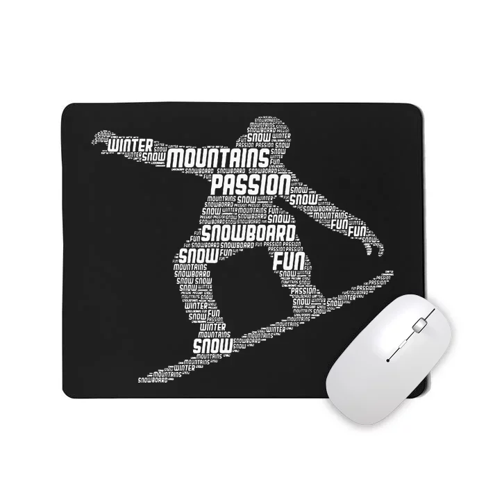 Snowboard Snowboarder Snowboarding Mousepad