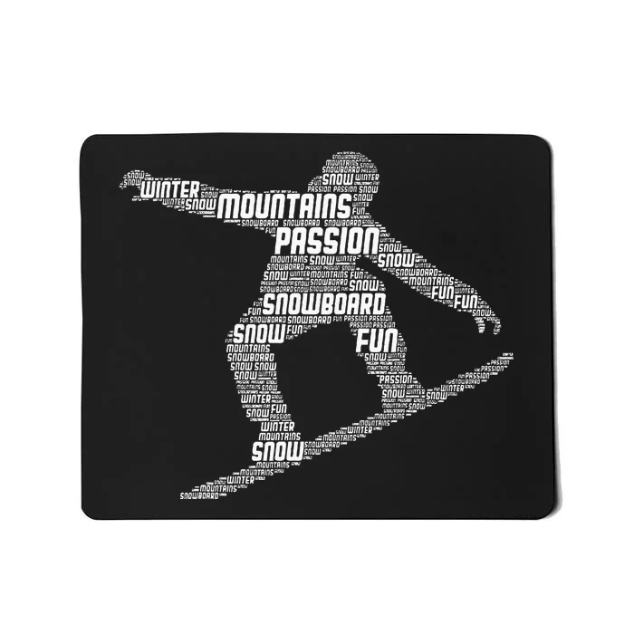 Snowboard Snowboarder Snowboarding Mousepad