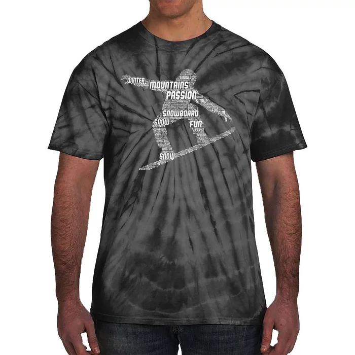 Snowboard Snowboarder Snowboarding Tie-Dye T-Shirt