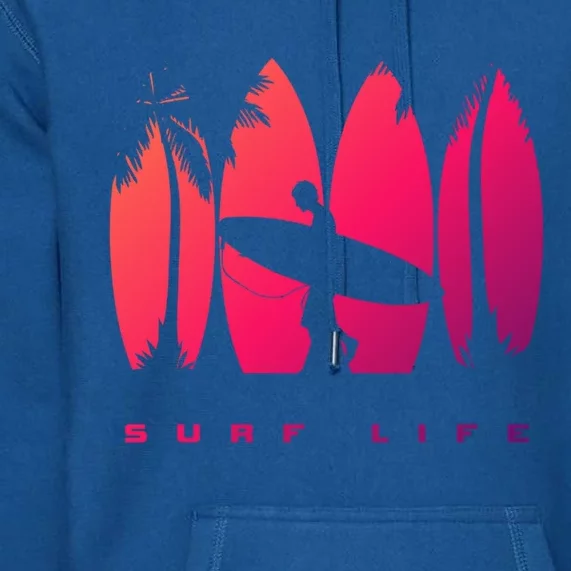 Surfing Surfer Surf Gift Premium Hoodie