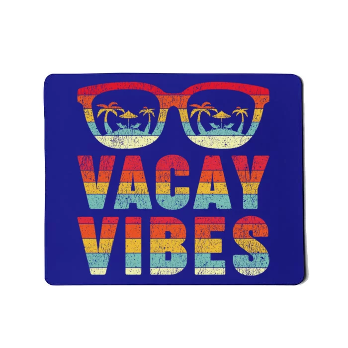 Sunset Sunglasses Summer Vacay Vibes Relax Vacation Beach Gift Mousepad