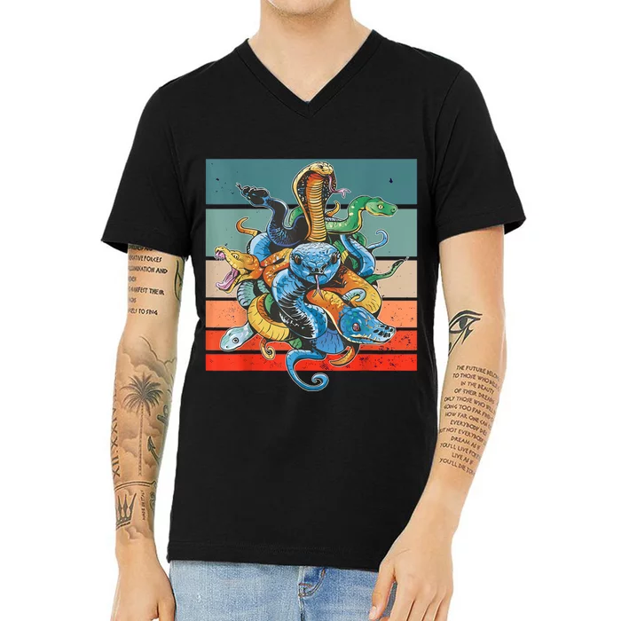 Snake Species V-Neck T-Shirt