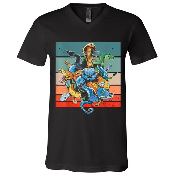 Snake Species V-Neck T-Shirt