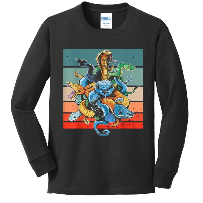 Snake Species Kids Long Sleeve Shirt